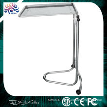 Hospital Stainless Steel Moving Mayo Stand, Tattoo Stainless Steel Mayo Tray/Tattoo Furniture